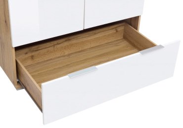 Распашной шкаф BRW Злата SZF2D1S, 90.5x195х56.5 см, белый купить,NaN