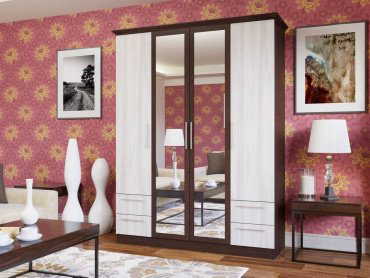 Распашной шкаф Grand Miks Атлант 4Д, 160x215х50 см, бежевый купить,NaN