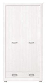 Распашной шкаф Гербор Маркус, 106.5x211.5х60.5 см, белый купить,NaN