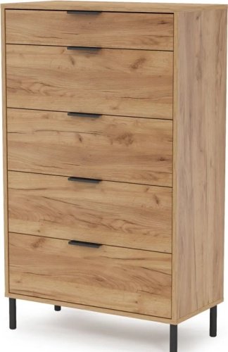 Комод Мебель Азии Кельн 990.71, 70x35x116 см см, коричневый