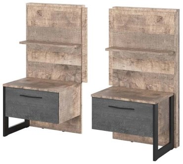 Тумба Тумба Любимый Дом Hugo 72504915, ЛДСП, МДФ, 51x100x41 см, черный, коричневый