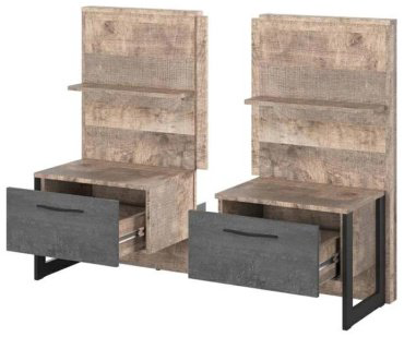 Тумба Тумба Любимый Дом Hugo 72504915, ЛДСП, МДФ, 51x100x41 см, черный, коричневый купить,NaN