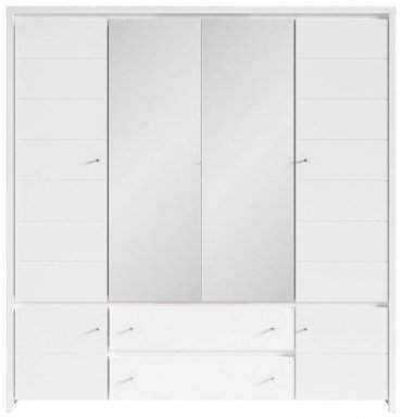 Распашной шкаф Гербор Кристина 6D2S 202x211х55.5 см, белый купить,NaN