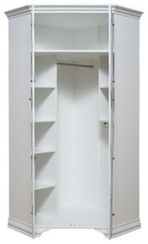 Распашной шкаф Гербор Кентуки SZFN2D, 97.5x225х97.5 см, белый купить,NaN