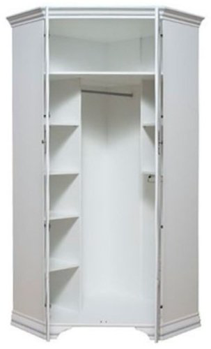 Распашной шкаф Гербор Кентуки SZFN2D, 97.5x225х97.5 см, белый купить,NaN