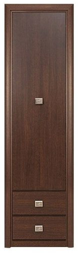 Распашной шкаф Гербор Коен REG1D2S, 58.1x200.5х39.6 см, коричневый купить,NaN