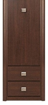 Распашной шкаф Гербор Коен REG1D2S, 58.1x200.5х39.6 см, коричневый купить,0