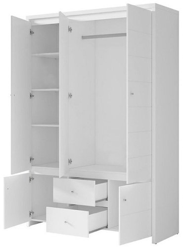 Распашной шкаф Гербор Кристина 153.5x211х55.5см белый купить,NaN