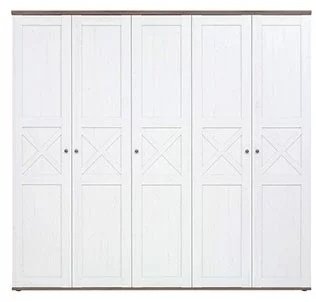 Шкаф распашной Гербор Тина SZF5D 242x225х59.5см белый купить,NaN