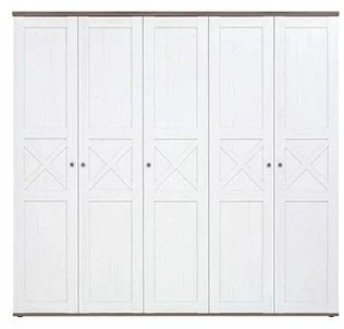 Шкаф распашной Гербор Тина SZF5D 242x225х59.5см белый купить,NaN