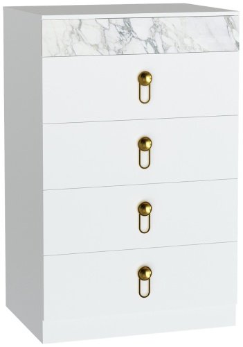 Комод Любимый Дом Аравия-Айла ЛД.418110.000 700 , 71x53x121 см, серый, белый
