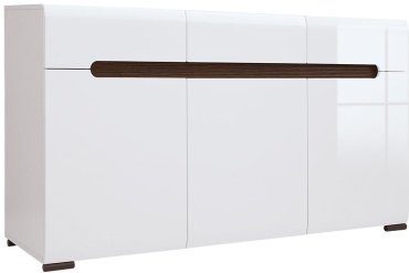 Комод Гербор KOM3D3S/8/15, 150x41x84 см, белый