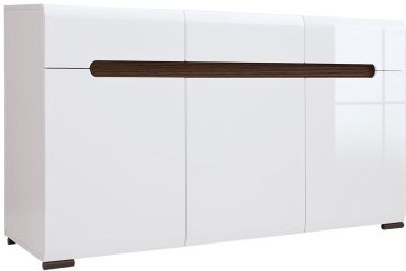 Комод Гербор KOM3D3S/8/15, 150x41x84 см, белый купить,NaN