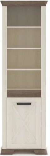 Распашной шкаф Гербор Марсель REG1D, 68x205х45 см, бежевый, коричневый