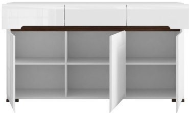 Комод Гербор KOM3D3S/8/15, 150x41x84 см, белый купить,NaN