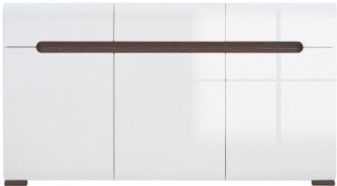 Комод Гербор KOM3D3S/8/15, 150x41x84 см, белый купить,0