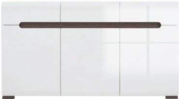 Комод Гербор KOM3D3S/8/15, 150x41x84 см, белый купить,NaN
