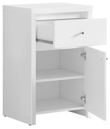 Тумба Гербор Кристина jm 032 KOM 1D1SP (B) 49х40.5х77см белый купить,NaN