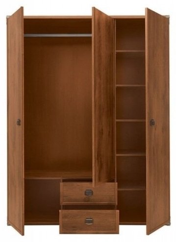 Распашной шкаф Гербор Индиана, 150x195.5х57 см, коричневый - ForteMarket Распашной шкаф Гербор Индиана, 150x195.5х57 см, коричневый купить,0