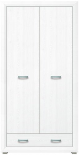 Распашной шкаф Гербор Маркус SZF 2D1S 106.5x211.5х60.5см белый купить,NaN