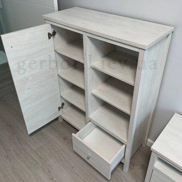 Гербор Чос КОМ1D1S, 92x39x121 см, светло серый - ForteMarket Гербор Чос КОМ1D1S, 92x39x121 см, светло серый купить,0