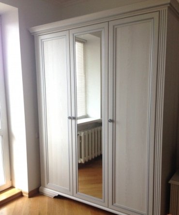 Распашной шкаф Гербор Вайт, 176x221х63.5 см, серый