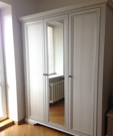 Распашной шкаф Гербор Вайт 176x221х63.5см серый купить,NaN