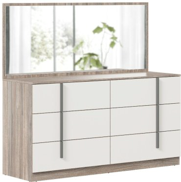 Комод NDESIGN Аравия-Кристал LD 419.050, 170x55x159 см, белый, светло-коричневый купить,NaN
