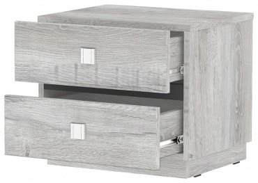 Тумба Dominika 411 Тумба прикроватная Дуб Шавиниган, 45.2x40x37.4 см, светло серый купить,0