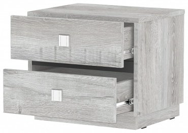 Тумба Dominika 411 Тумба прикроватная Дуб Шавиниган, 45.2x40x37.4 см, светло серый купить,NaN