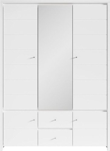 Распашной шкаф Гербор Кристина 5D2S, 153.5x211х55.5 см, белый