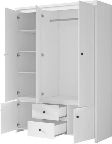 Распашной шкаф Гербор Кристина 5D2S 153.5x211х55.5см белый купить,NaN
