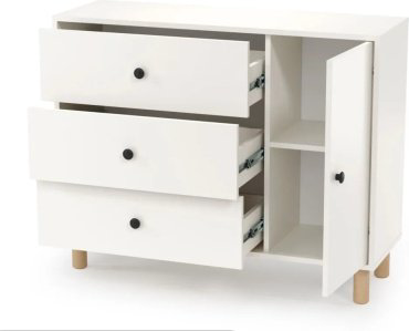 Комод Мебель Азии Норд, 103.2x35x82 см, белый купить,NaN