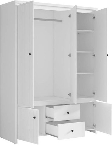 Распашной шкаф Гербор Кристина 5D2S 153.5x211х55.5см белый купить,NaN