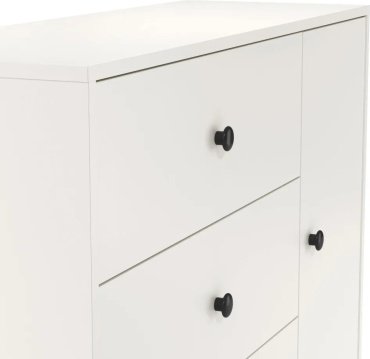 Комод Мебель Азии Норд, 103.2x35x82 см, белый купить,NaN