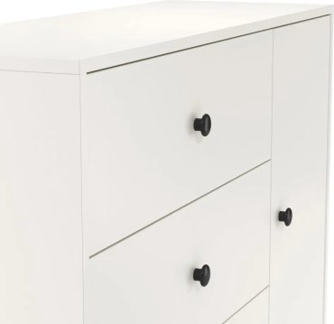 Комод Мебель Азии Норд, 103.2x35x82 см, белый купить,NaN