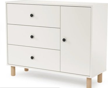 Комод Мебель Азии Норд, 103.2x35x82 см, белый купить,NaN