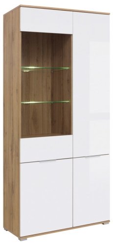 Распашной шкаф Гербор Злата REG1W3D, 90x195х41 см, коричневый купить,NaN