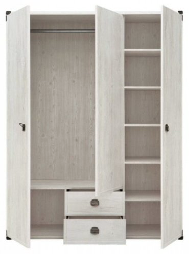 Распашной шкаф Гербор Индиана 150x195.5х57см серый купить,NaN