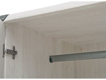 Распашной шкаф Гербор Индиана 150x195.5х57см серый купить,NaN