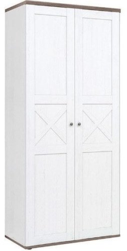 Шкаф распашной Гербор Тина SZF2D 97x225х60см белый купить,NaN