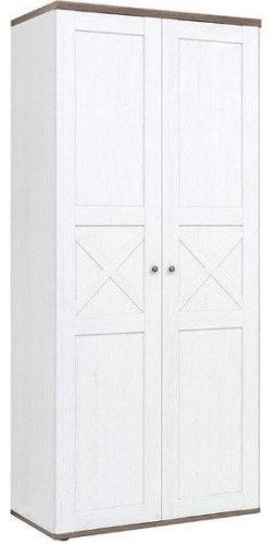 Шкаф распашной Гербор Тина SZF2D 97x225х60см белый купить,NaN