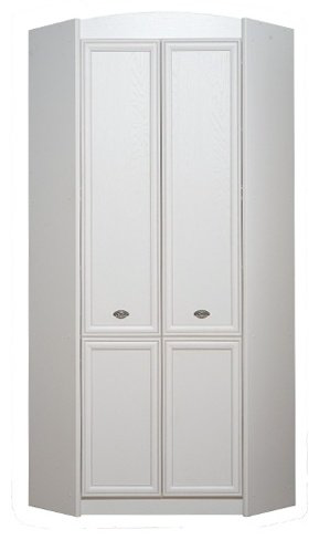 Распашной шкаф BRW Салерно SZFN2D, 97.5x220х97.5 см, белый - ForteMarket Распашной шкаф BRW Салерно SZFN2D, 97.5x220х97.5 см, белый купить,NaN