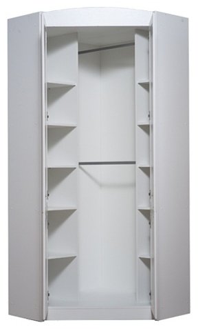 Распашной шкаф BRW Салерно SZFN2D, 97.5x220х97.5 см, белый - ForteMarket Распашной шкаф BRW Салерно SZFN2D, 97.5x220х97.5 см, белый купить,0