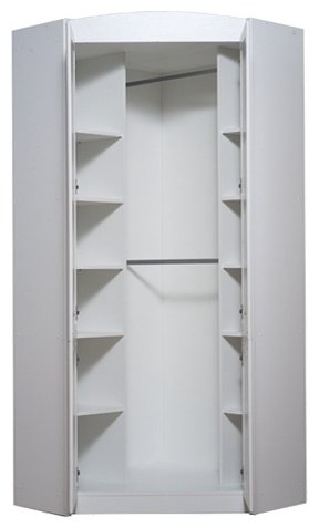 Распашной шкаф BRW Салерно SZFN2D, 97.5x220х97.5 см, белый - ForteMarket Распашной шкаф BRW Салерно SZFN2D, 97.5x220х97.5 см, белый купить,NaN