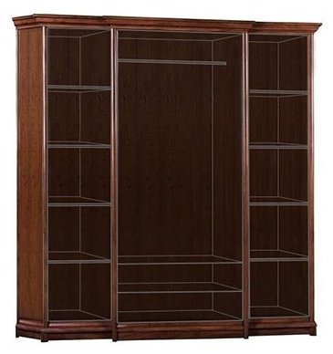 Распашной шкаф Гербор Соната-35 4Д/2S, 227x225х53 см, коричневый купить,0