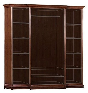 Шкаф распашной Гербор Соната-35 4Д/2S 227x225х53см коричневый купить,NaN