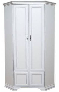 Шкаф угловой Гербор Кентаки, 97.5x216.5х97.5 см, белый купить,NaN