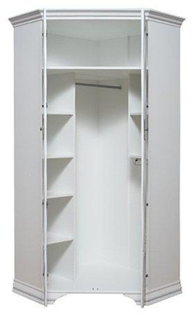 Шкаф угловой Гербор Кентаки, 97.5x216.5х97.5 см, белый купить,NaN