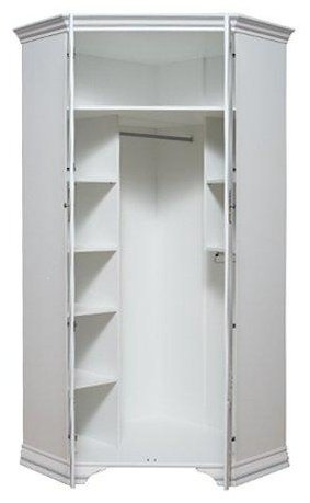Шкаф угловой Гербор Кентаки, 97.5x216.5х97.5 см, белый купить,NaN